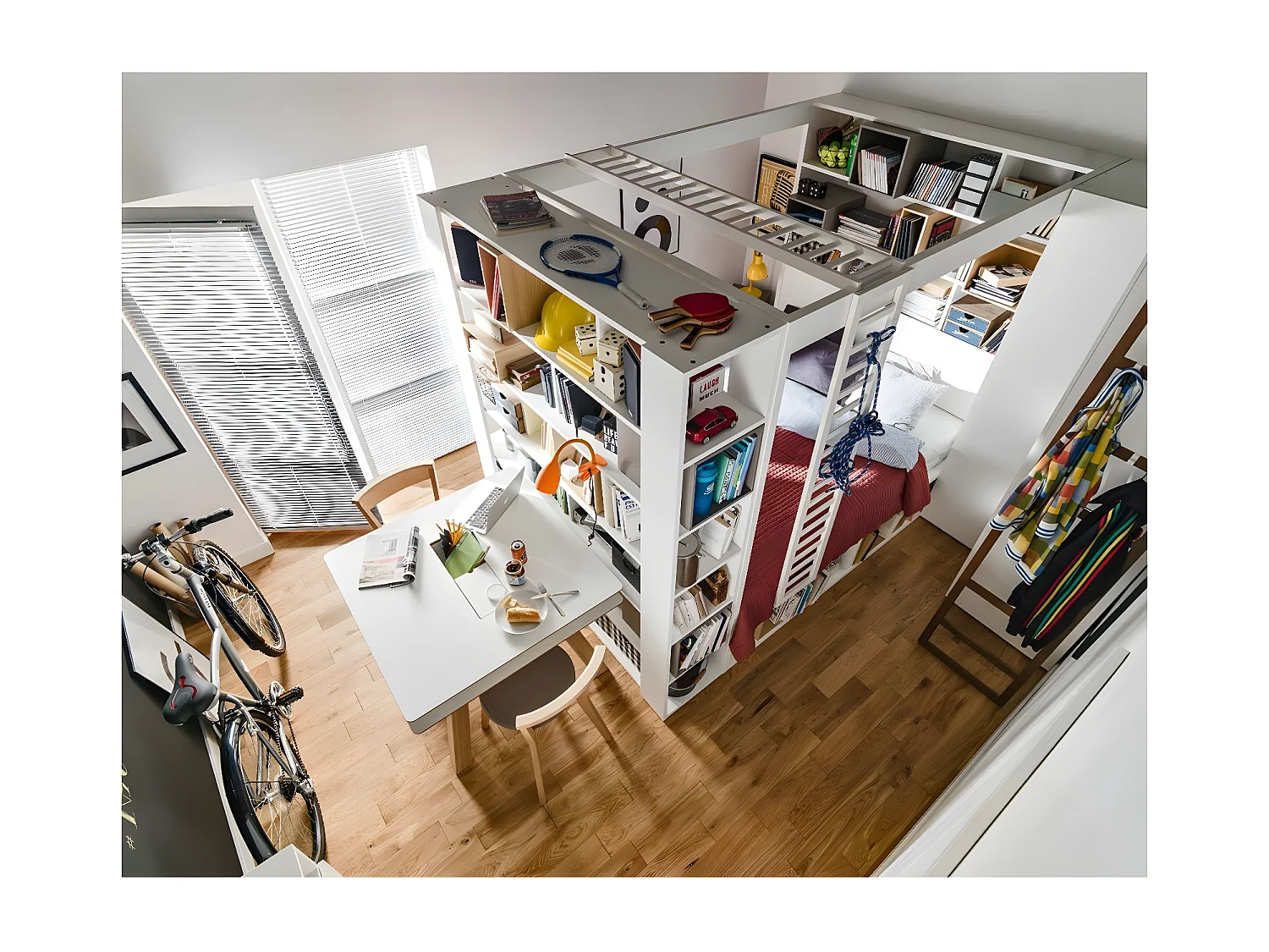 Bibliothèque multi-rangements H206 cm - 4YOU