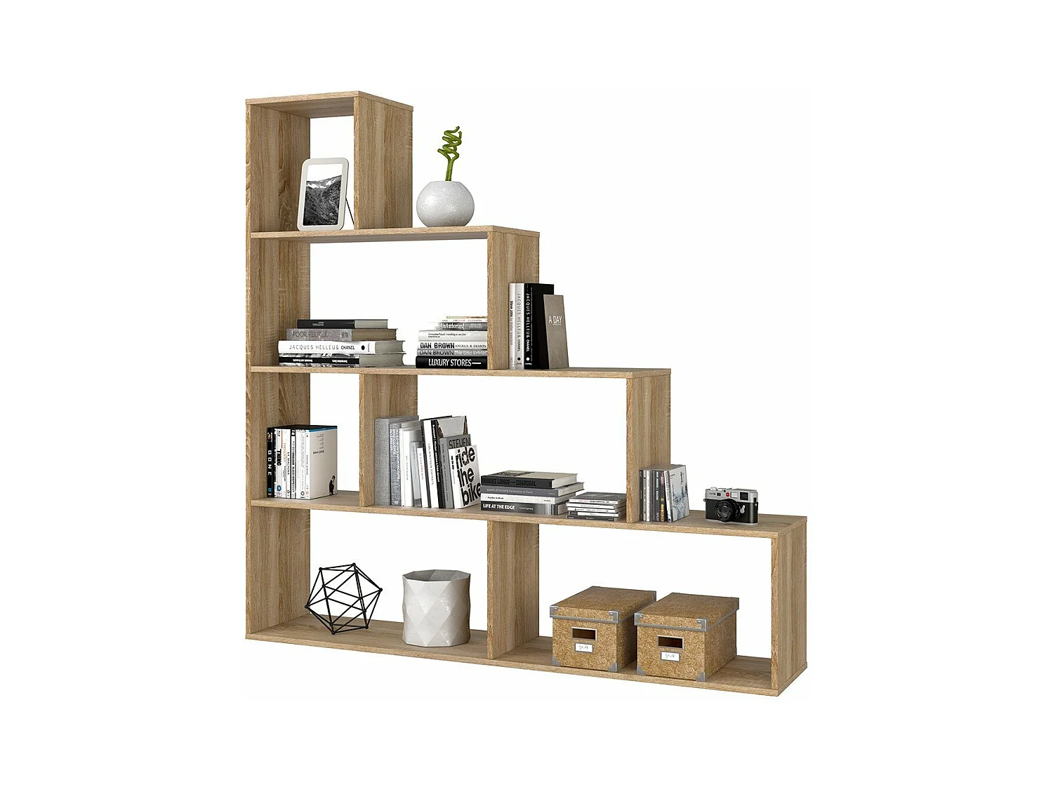 Étagère escalier 6 cases Klum - H145 cm