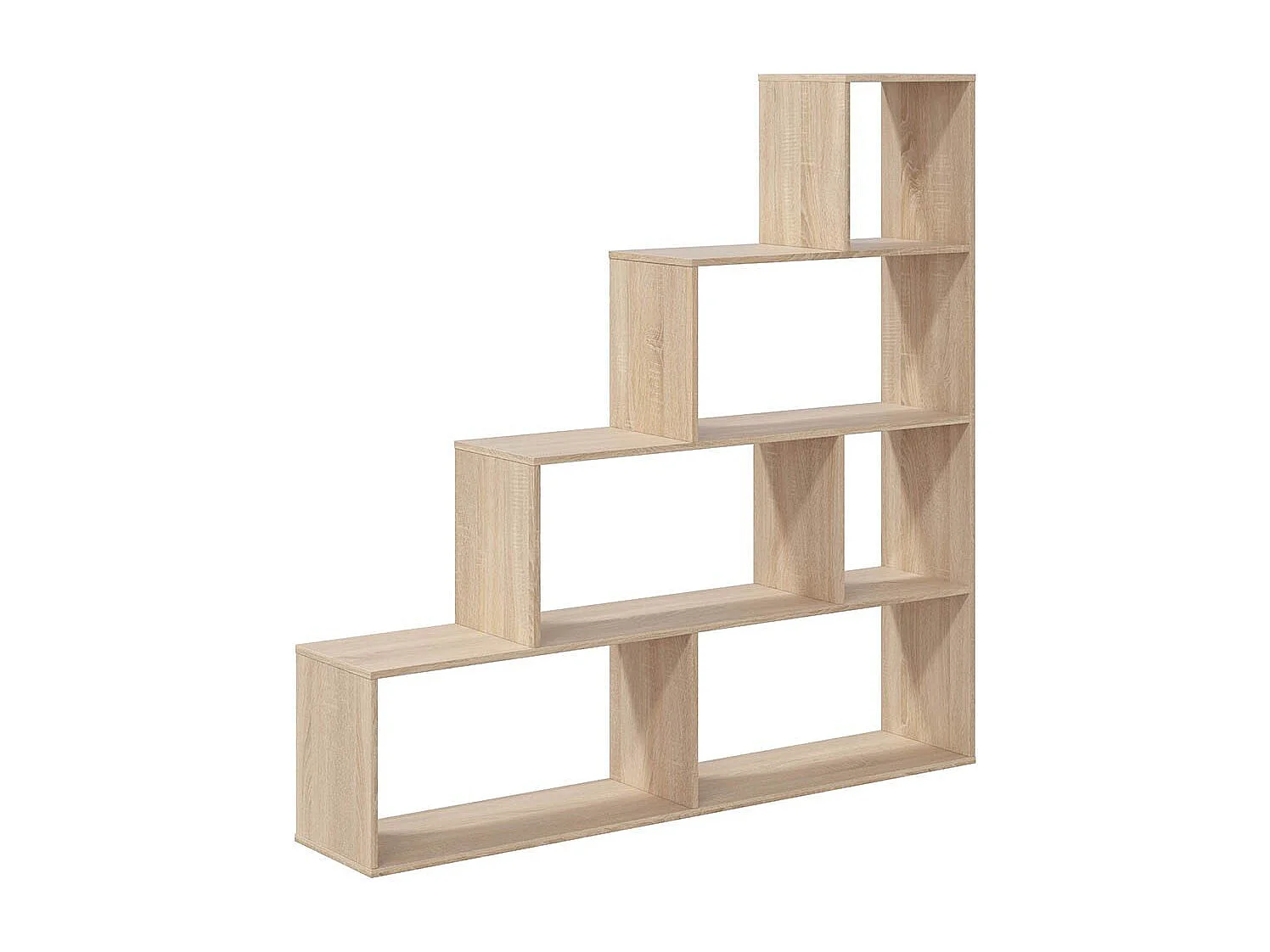 Trapvormige boekenkast met 6 vakken - H145 cm - Klum