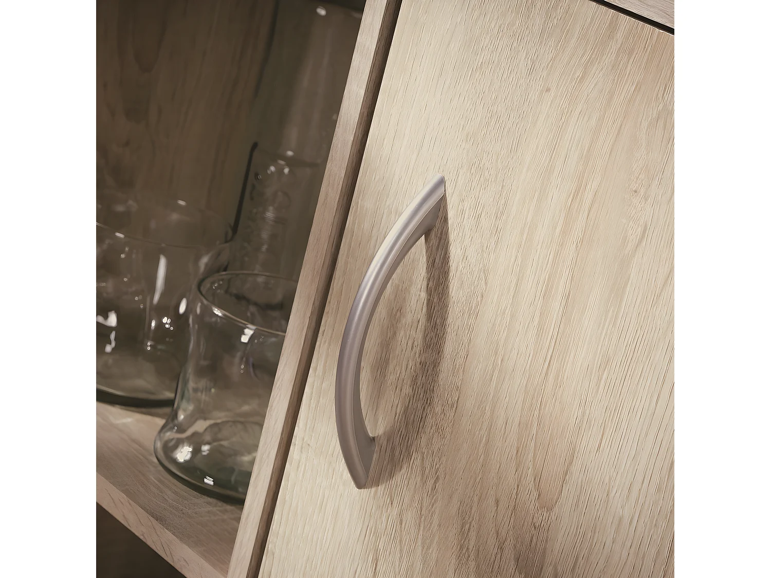 Etagère de rangement 2 casiers avec 1 tiroir et 1 placard - L61,5 cm