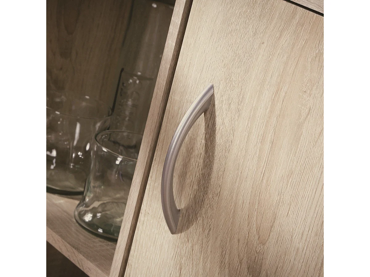 Etagère de rangement 2 casiers avec 1 tiroir et 1 placard - L61,5 cm