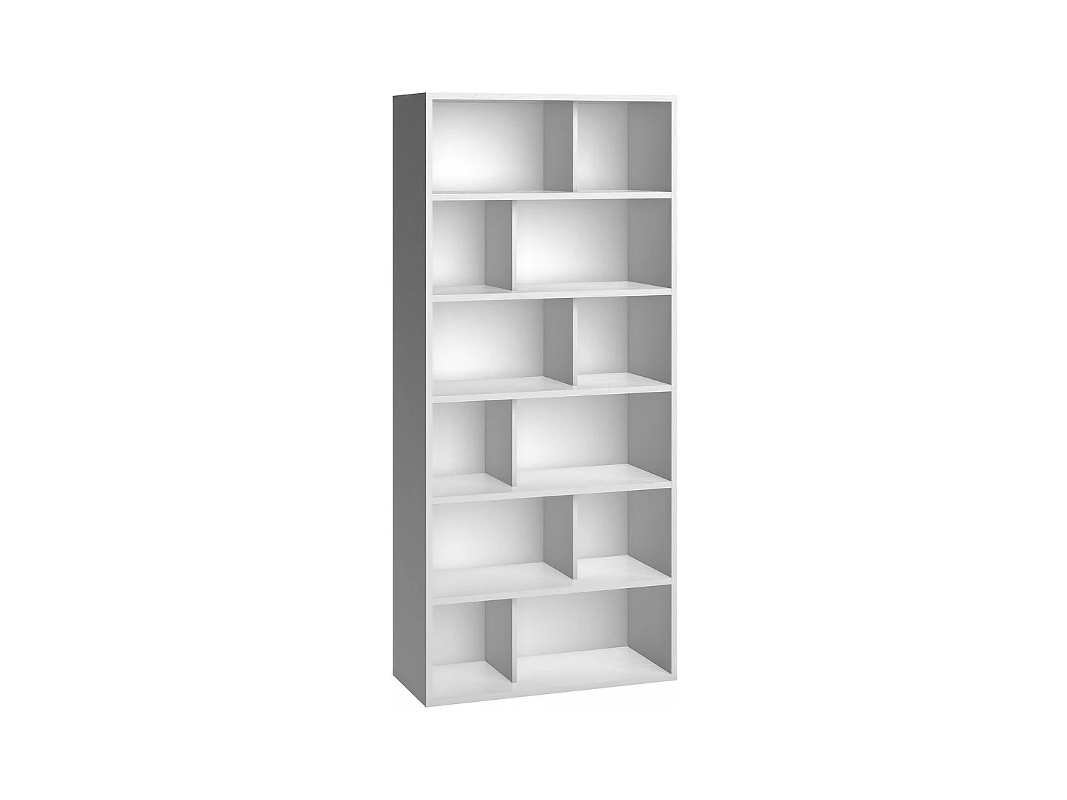 Bibliothèque Multi-rangements 6 niveaux H206 cm - 4YOU