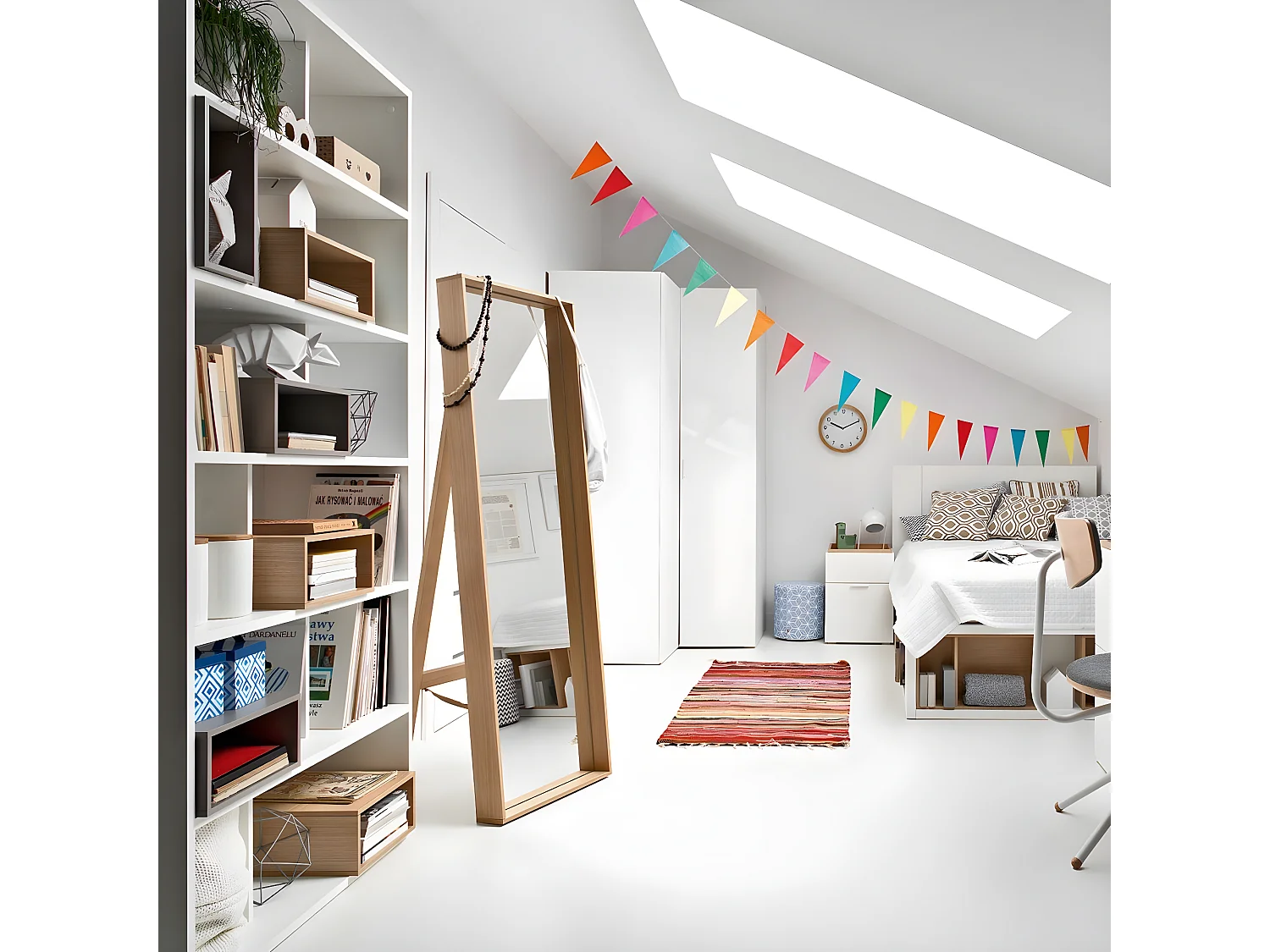 Bibliothèque Multi-rangements 6 niveaux H206 cm - 4YOU