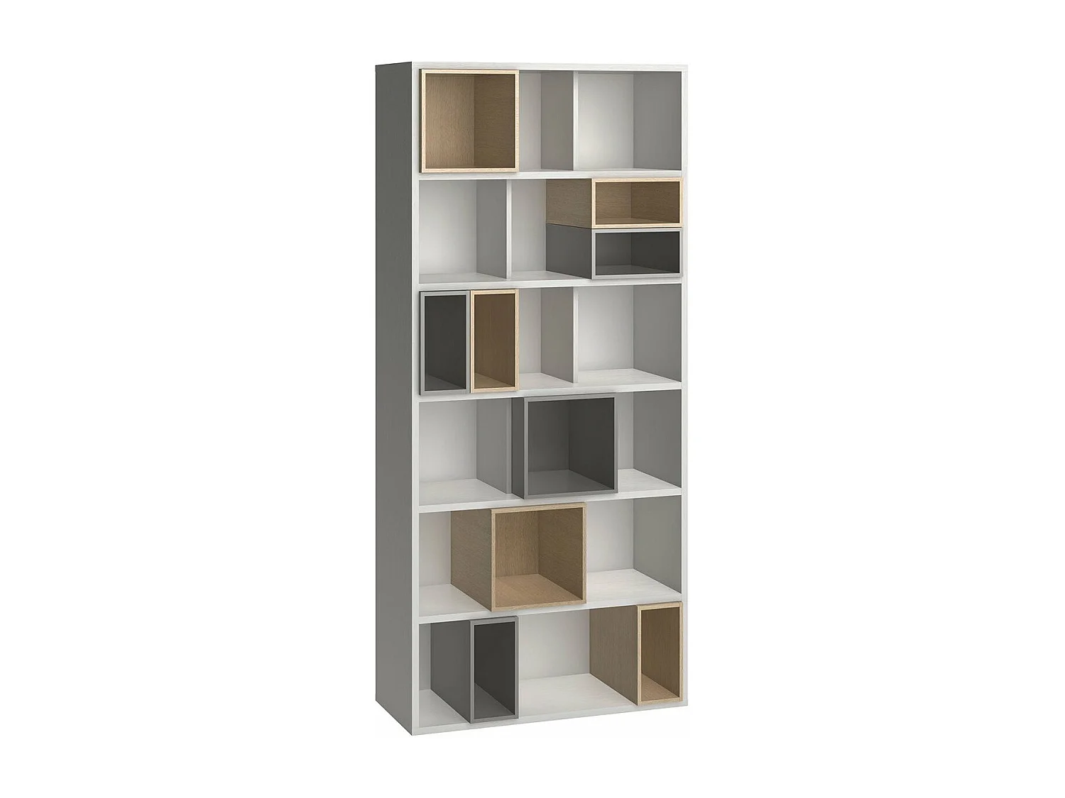 Bibliothèque Multi-rangements 6 niveaux H206 cm - 4YOU