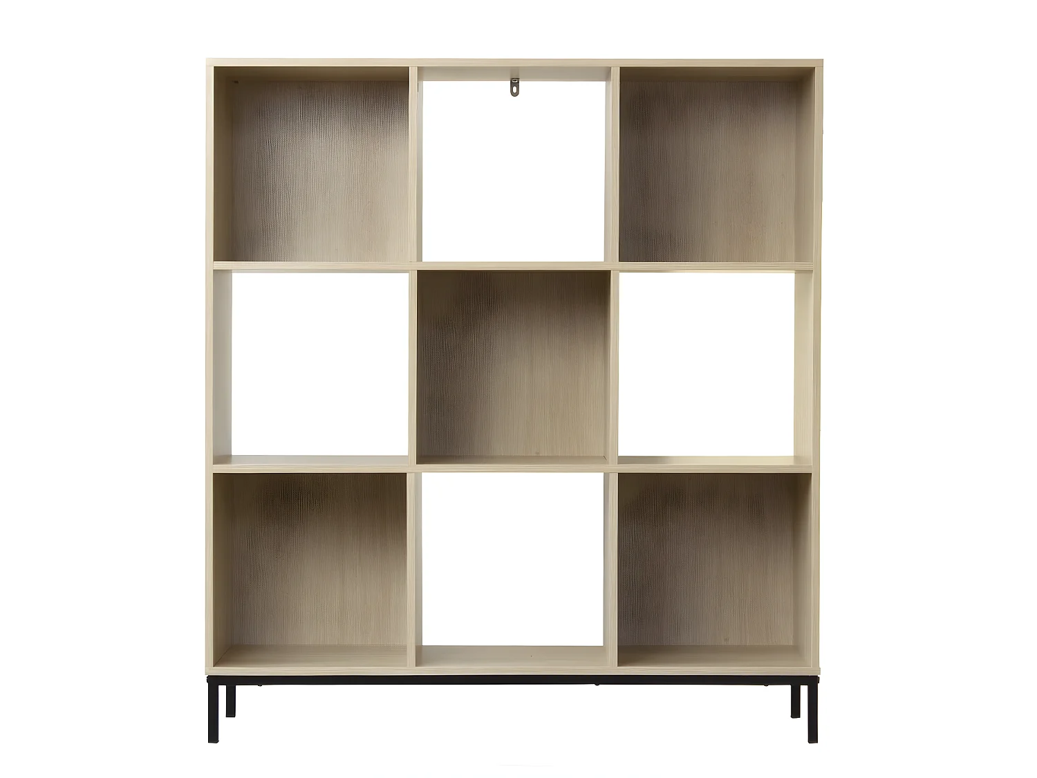 Etagère de rangement 9 cases avec pieds métal