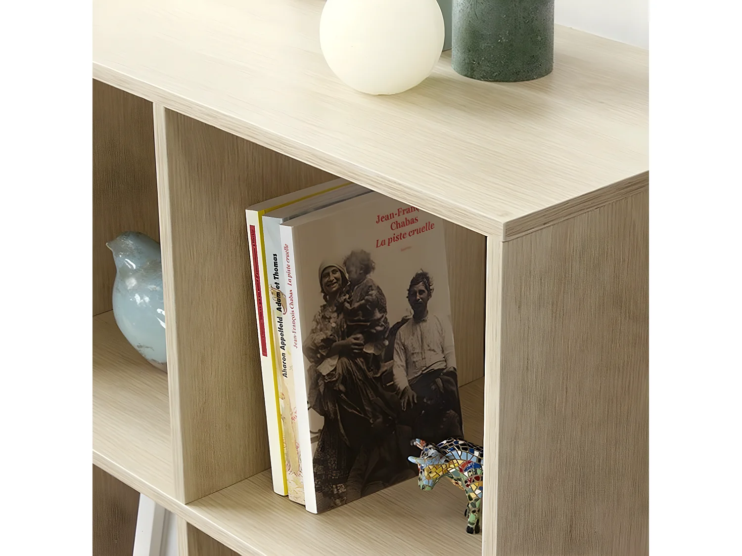 Etagère de rangement 9 cases avec pieds métal