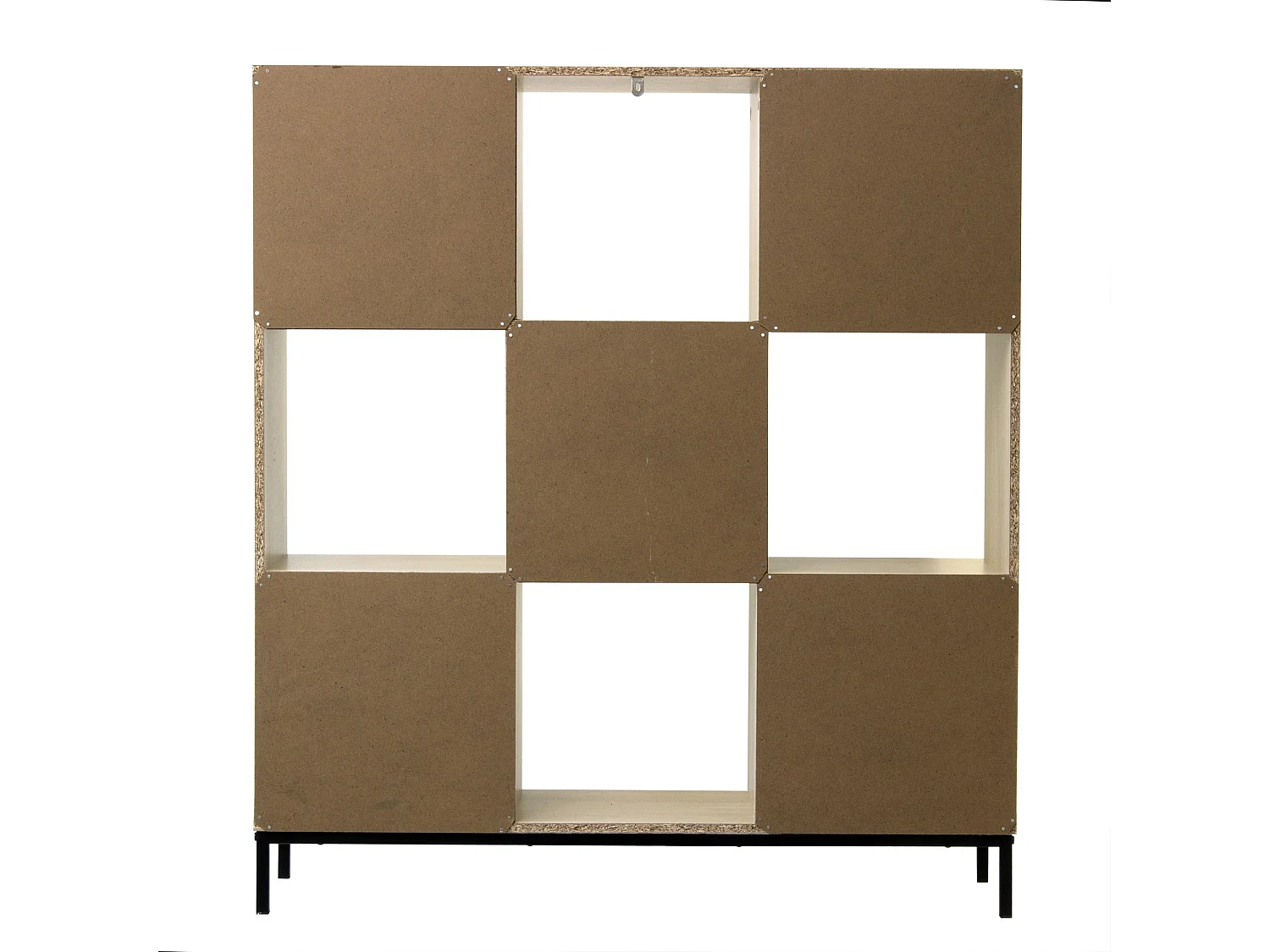 9-komorowa półka z metalowymi nóżkami