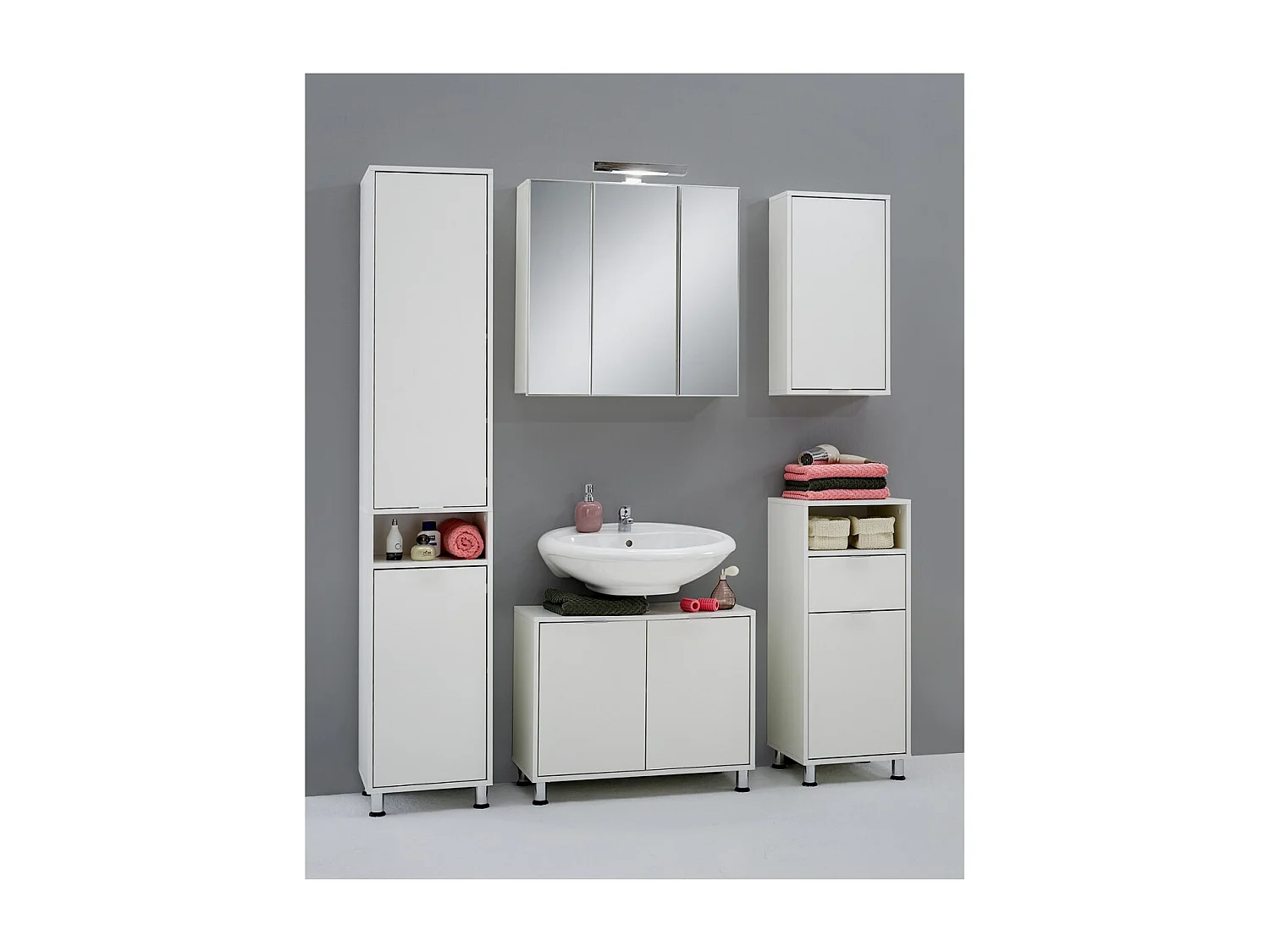 Colonne de Rangement de Salle de Bain H192.5cm - ZAMORA