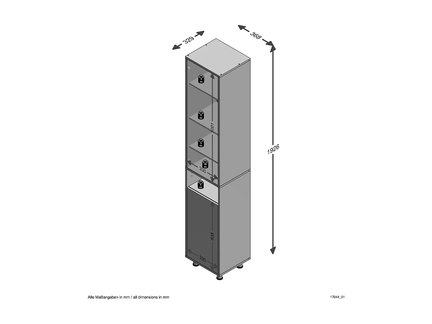 Colonne de Rangement de Salle de Bain H192.5cm - ZAMORA