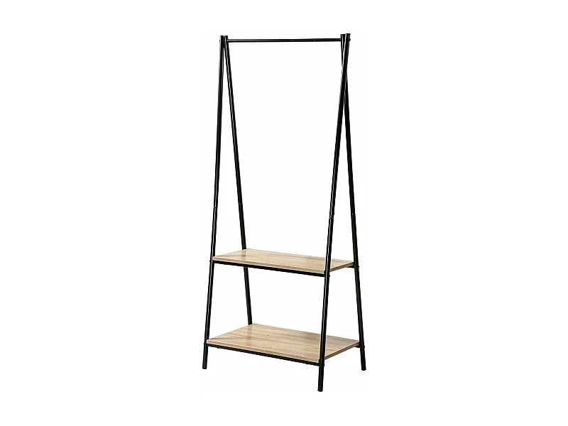 Appendiabiti 2 mensole stile industriale