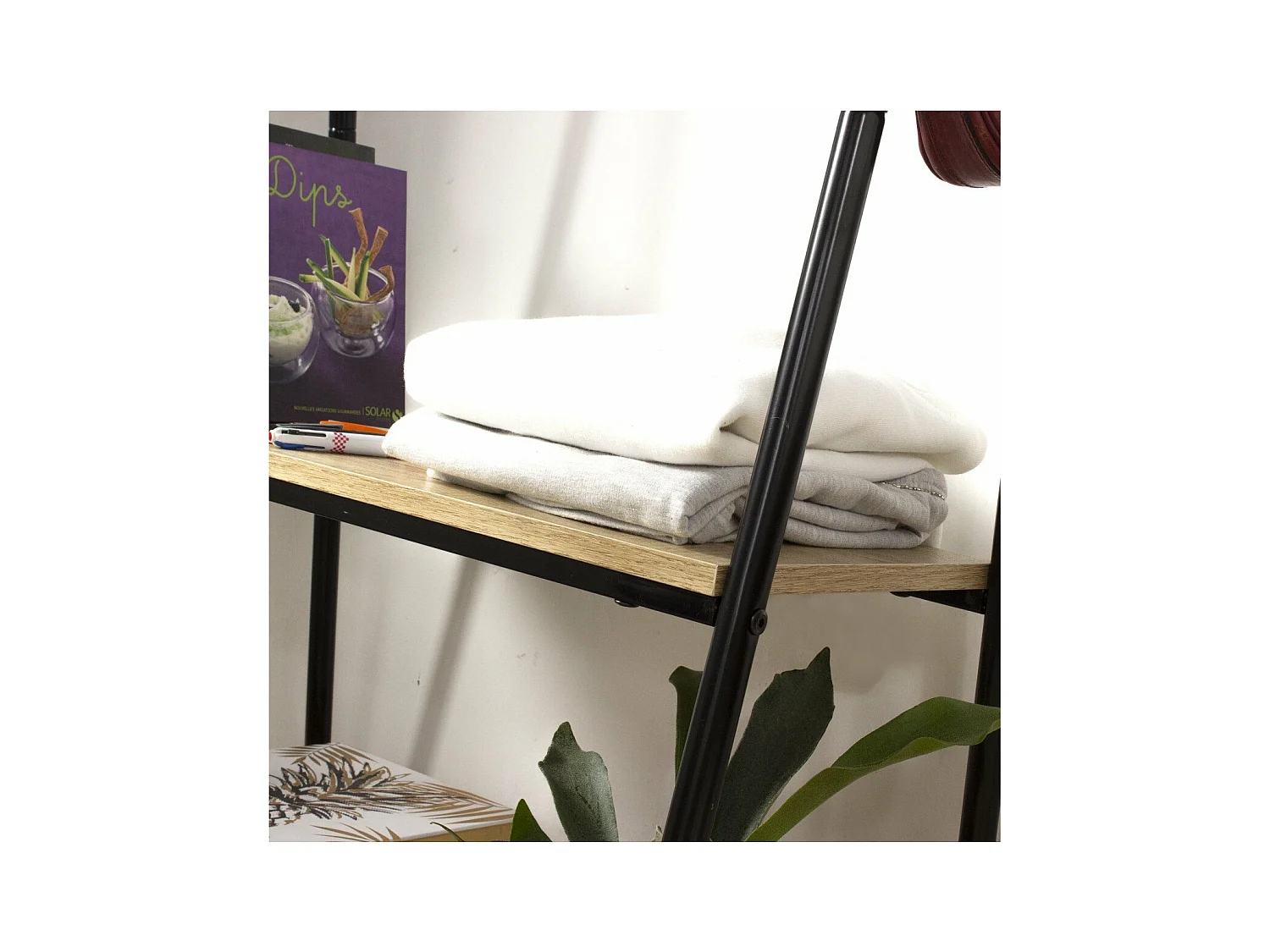 Portant 2 Étagères Style Industriel