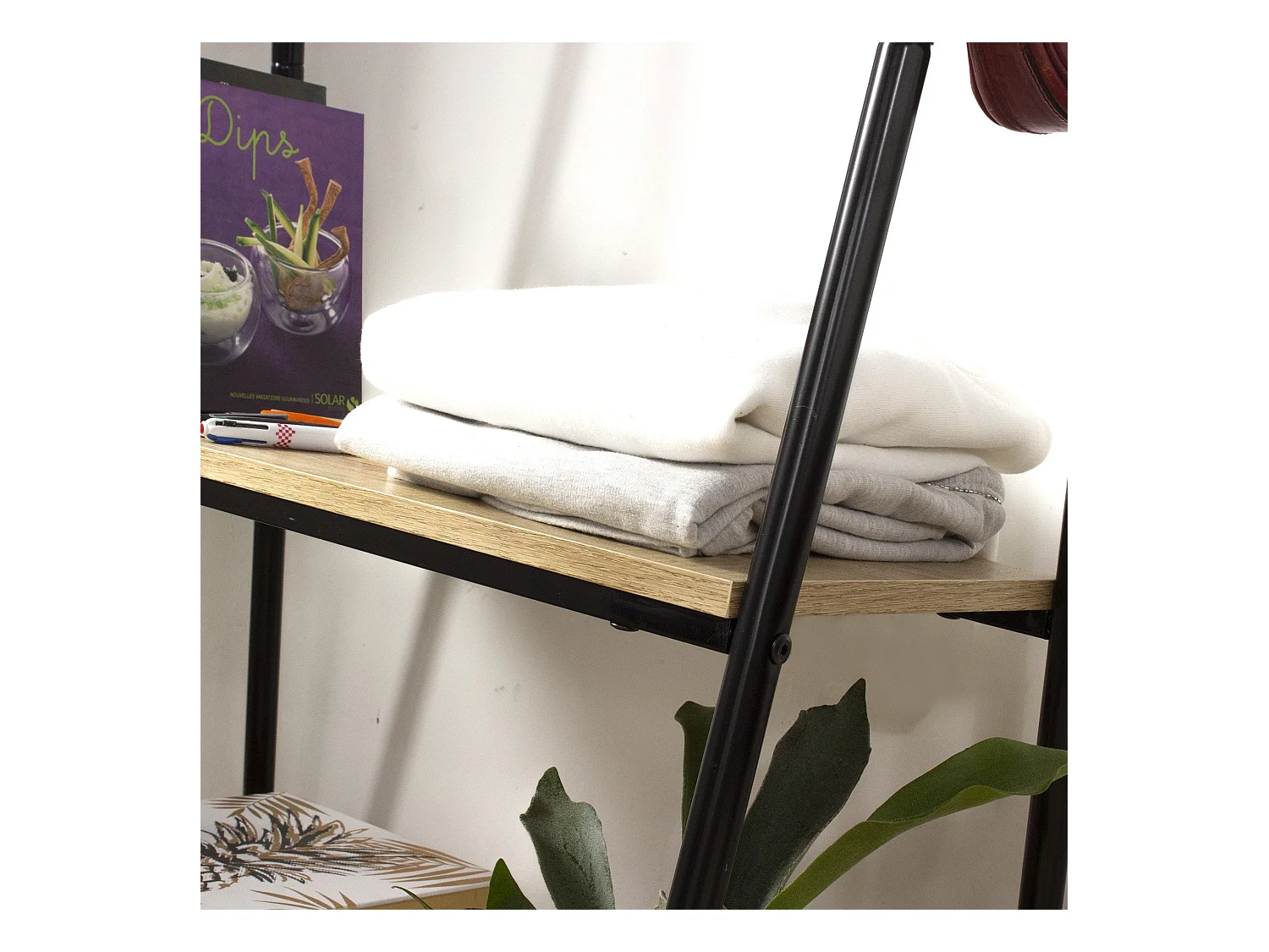 Portant 2 Étagères Style Industriel