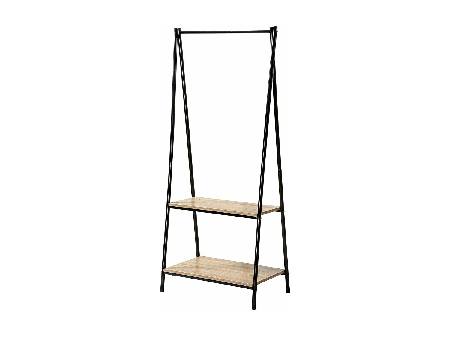 Appendiabiti 2 mensole stile industriale