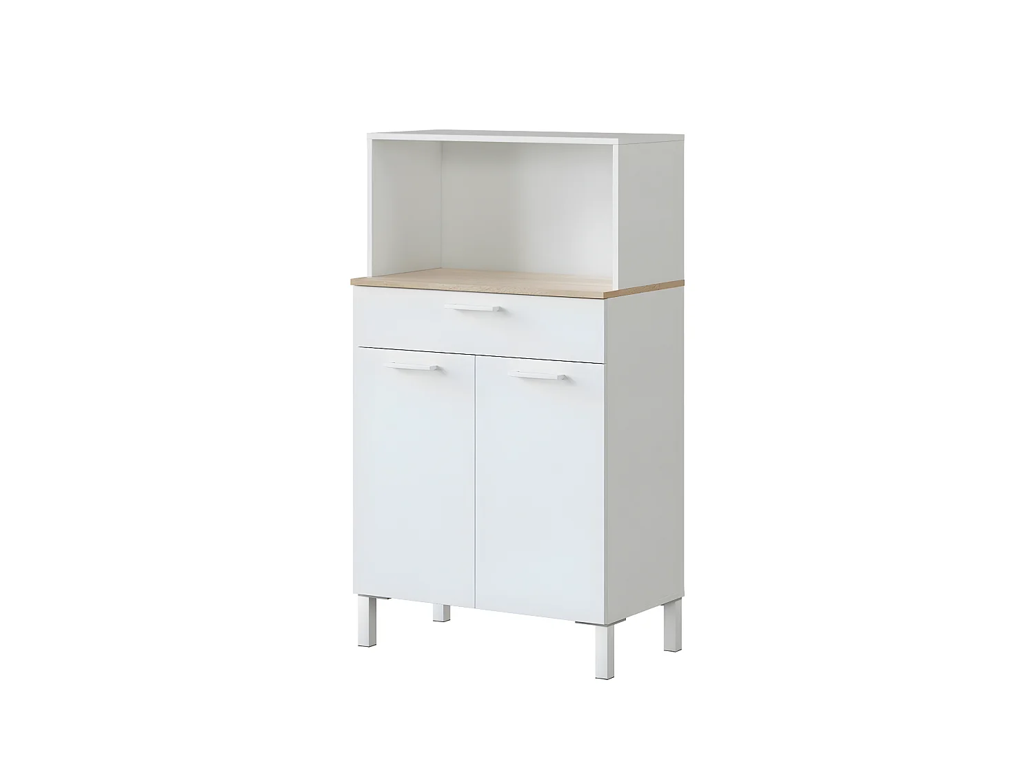 Buffet de cuisine 2 portes et 1 tiroir Kira - L72 x H126 cm