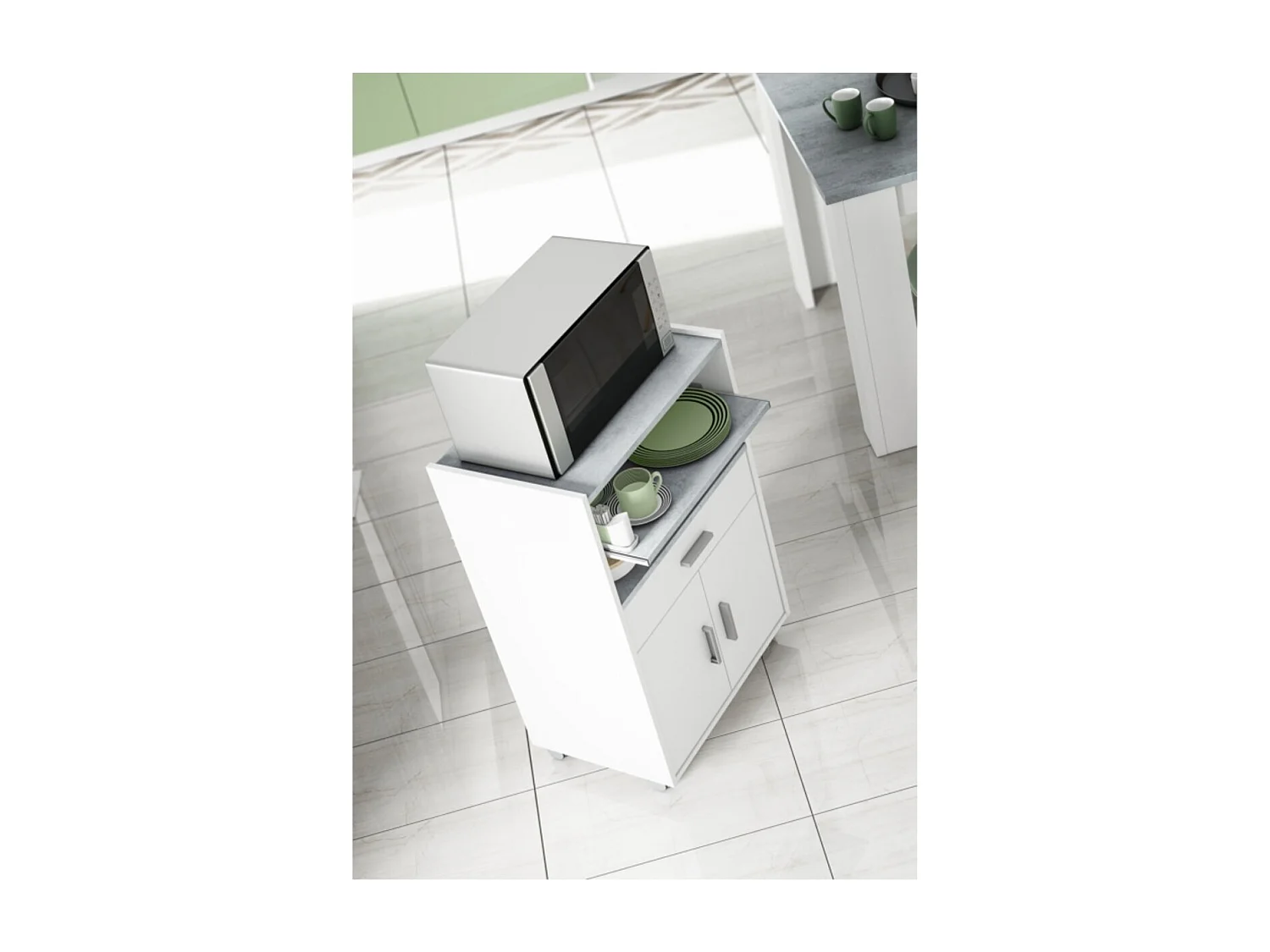 Desserte micro-ondes L59 cm