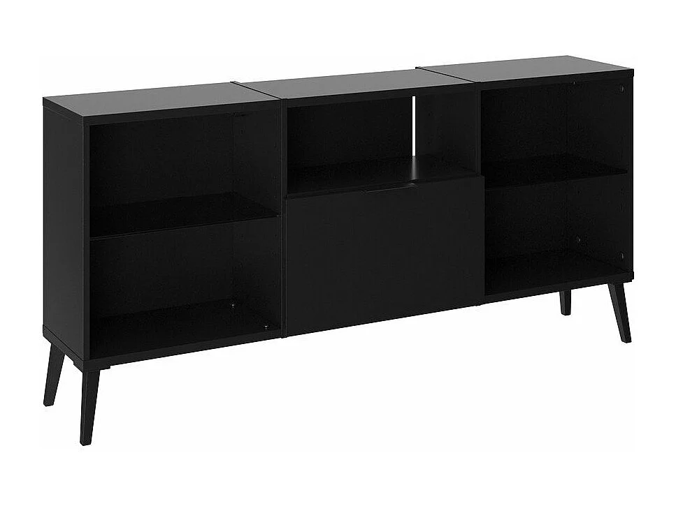 TV-Schrank 153,5x31,7x52 cm Schwarz