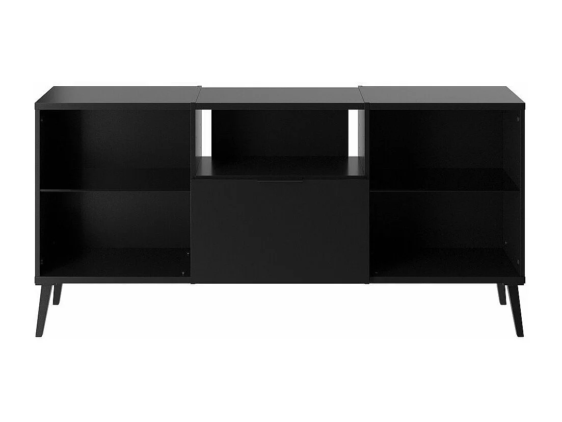 TV-Schrank 153,5x31,7x52 cm Schwarz