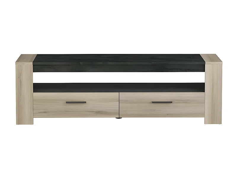 TV-Möbel mit 2 Schubladen und 1 breiten Nische L151,7 cm - Sheffield
