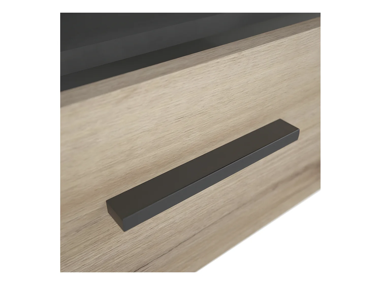Meuble TV 2 Tiroirs et 1 Large Niche L151,7 cm - Sheffield