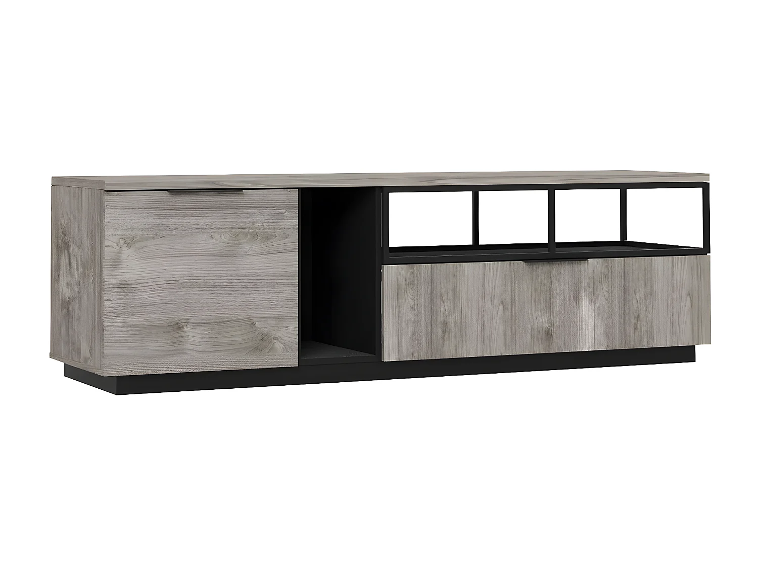 Meuble TV Hifi 1 porte 1 tiroir Snapp - Fabrication Française