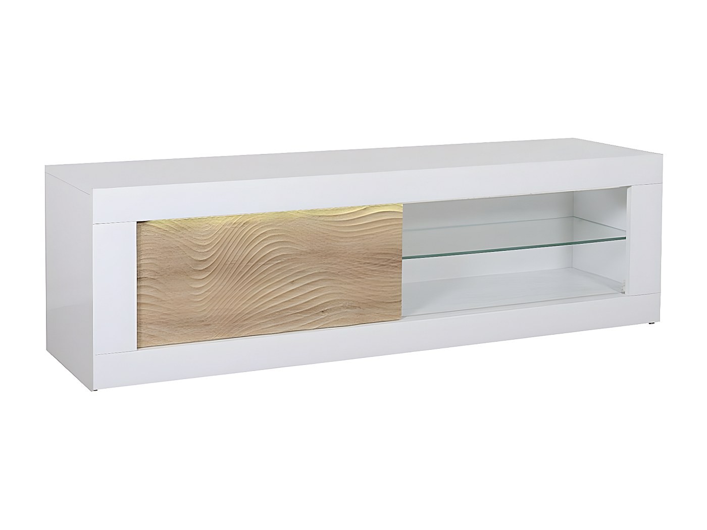 Meuble TV porte coulissante KARMA - Fabrication Française
