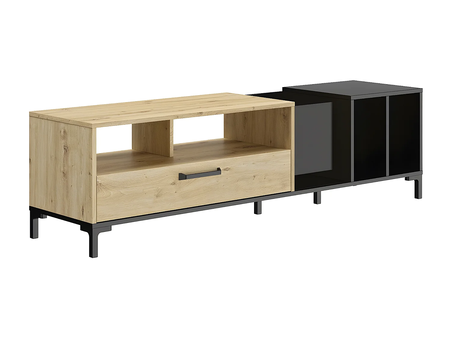 Meuble TV ARGUIN avec rangements L190 cm - Fabrication Française