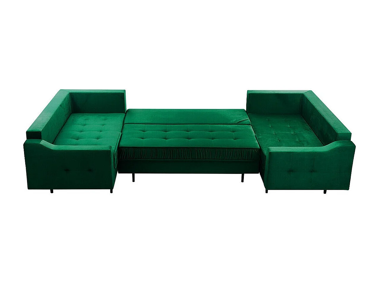 Sofá de canto Kingsport 114, Amarelo, Funcionalidade de dormir