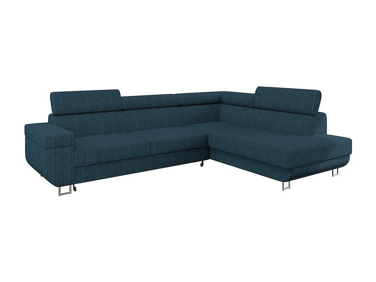 Canapé d'angle Comfivo Liberta, Bleu, Disponible, 253x188x71cm