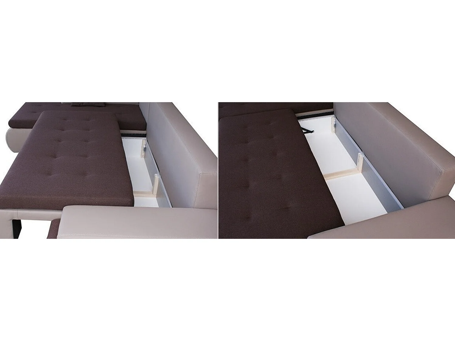 Sofá rinconero Temple 100, Gris, Función de descanso, Almacenaje, 300x182x90cm