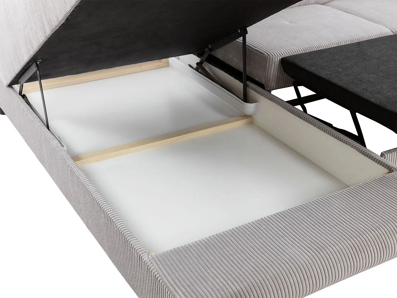 Canapé d'angle Comfivo Vinetum, Vert, Disponible, 274x203x70cm