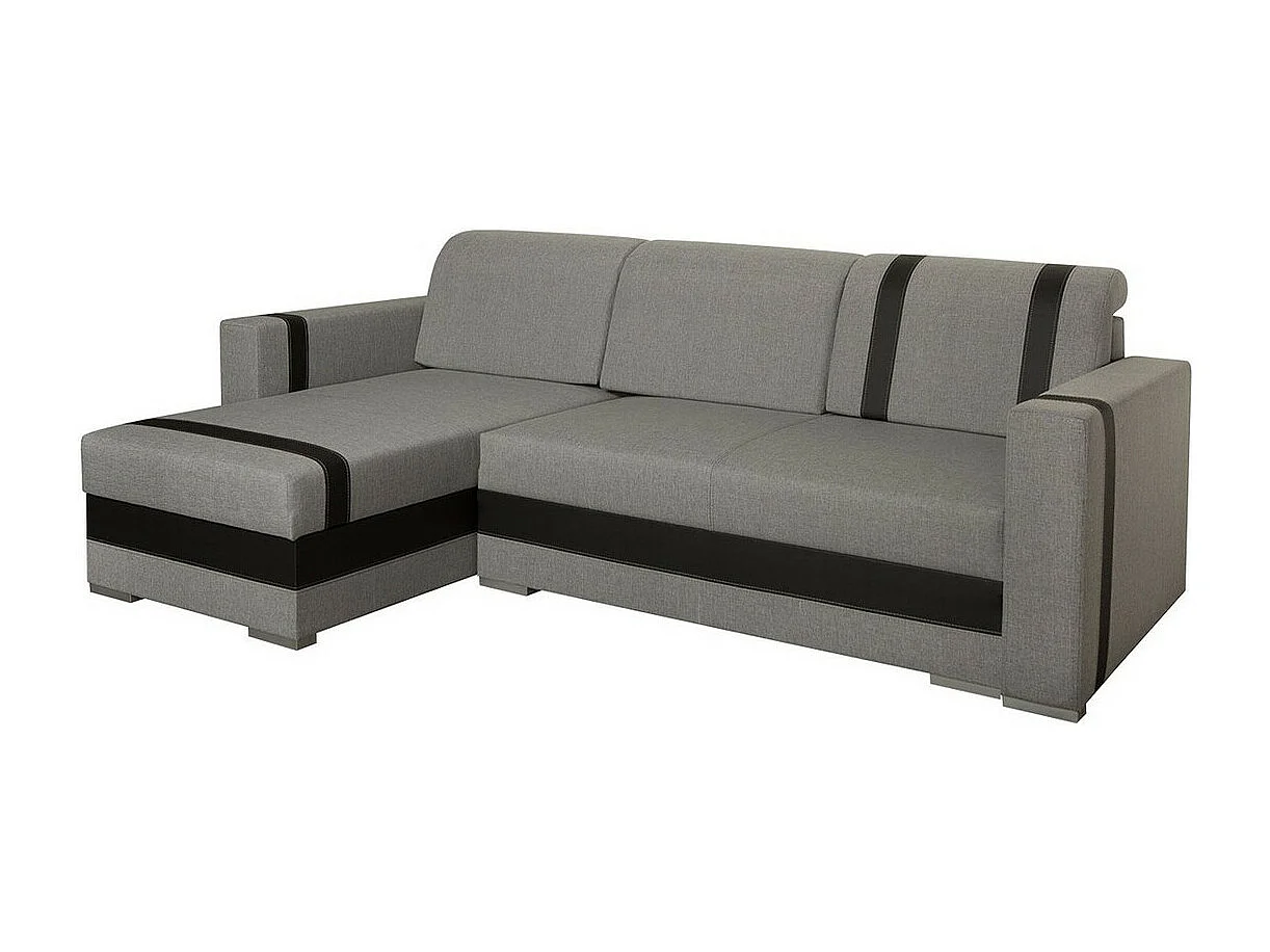 Canapé d'angle Edinburg 101, Brun clair, Disponible, 235x155x82cm