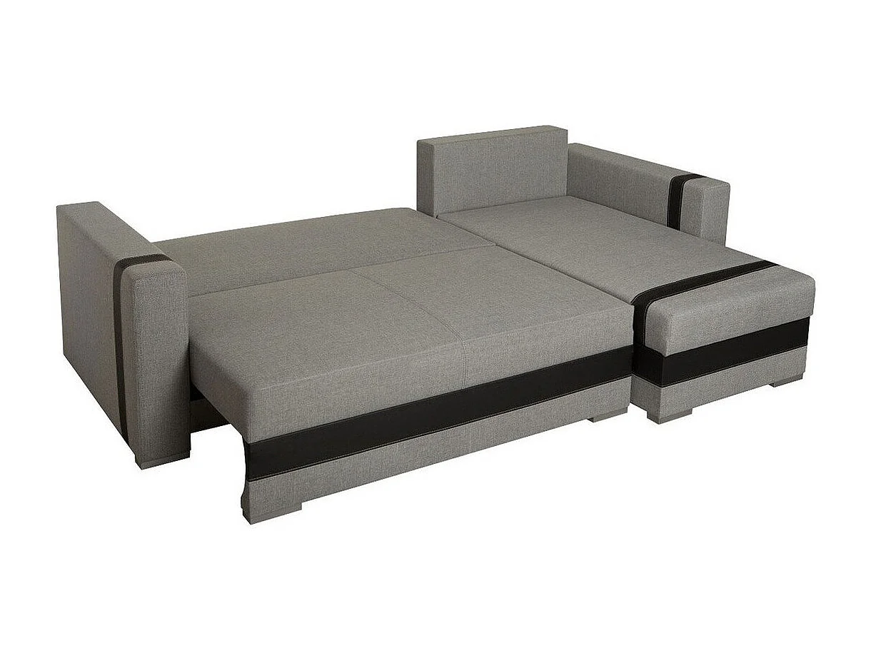 Sofá rinconero Edinburg 101, De color marrón claro, Función de descanso, Almacenaje, 82cm