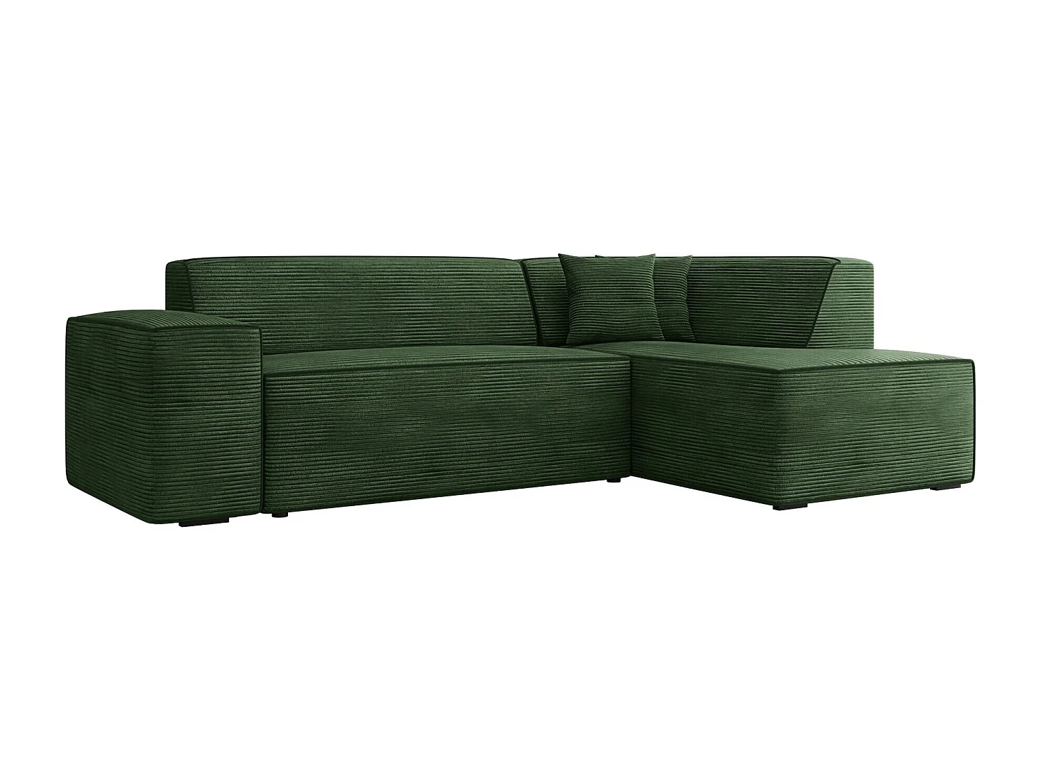 Sofá rinconero Comfivo 289, Verde, 267x205x73cm