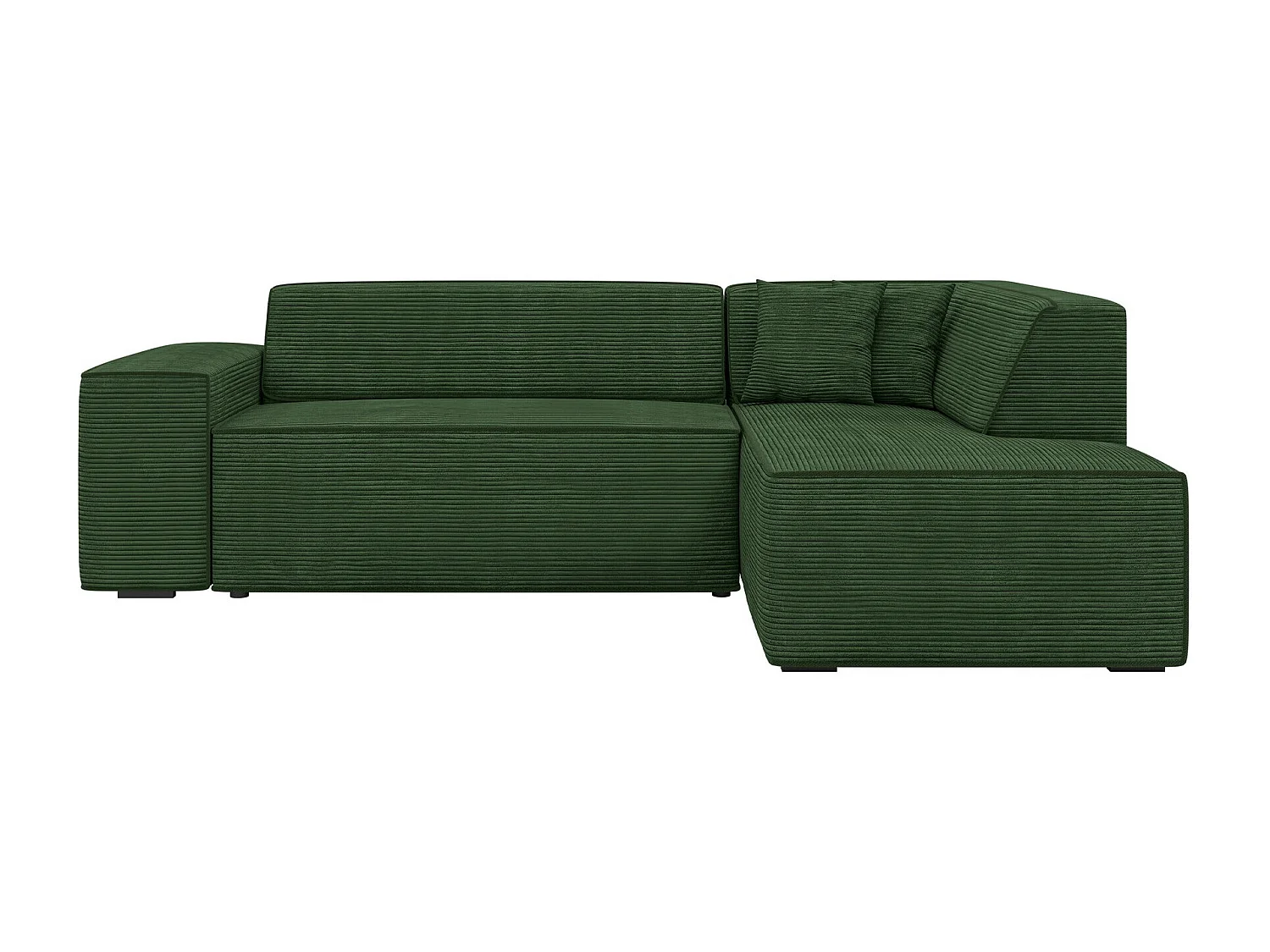 Sofá rinconero Comfivo 289, Verde, 267x205x73cm