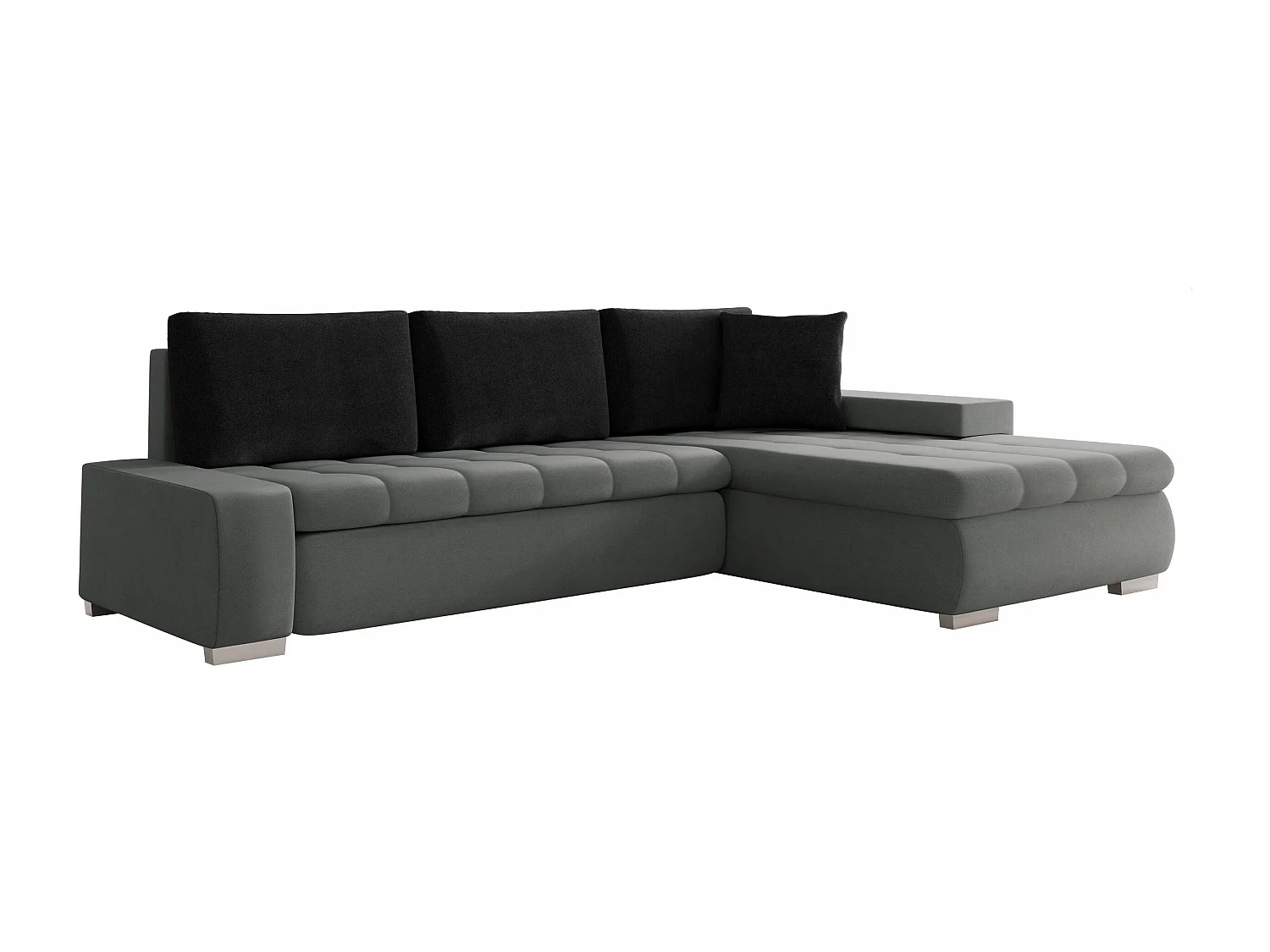 Canapé d'angle Comfivo Nitor, Gris foncé, Disponible, 265x185x85cm