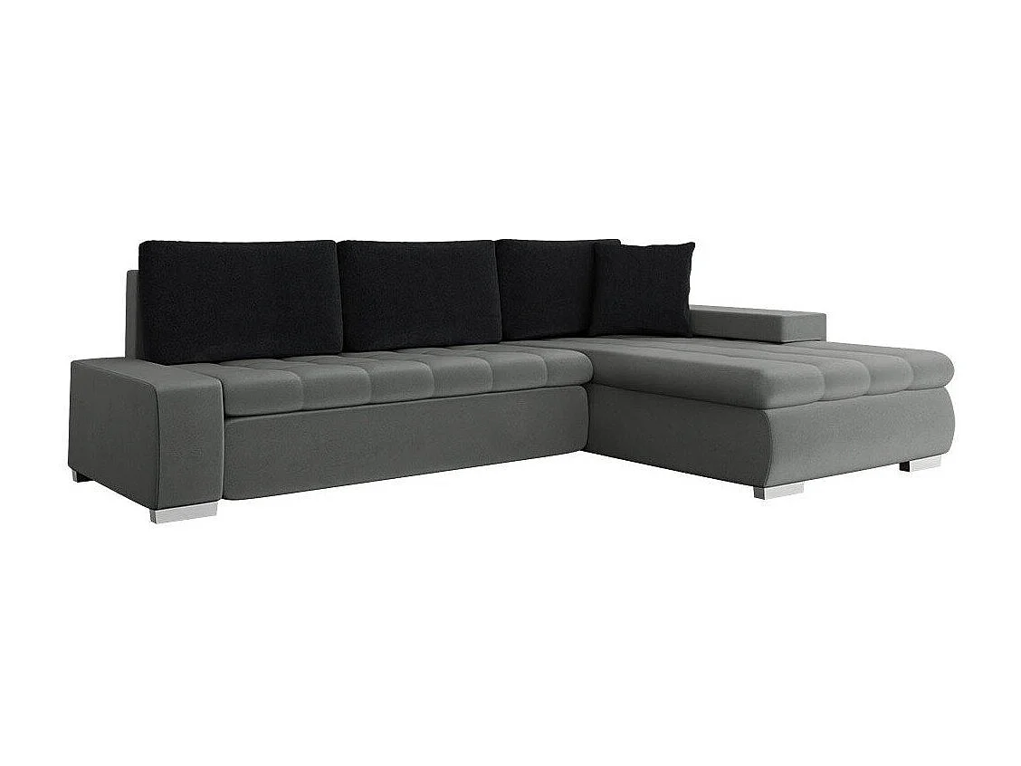 Canapé d'angle Comfivo Nitor, Gris foncé, Disponible, 265x185x85cm