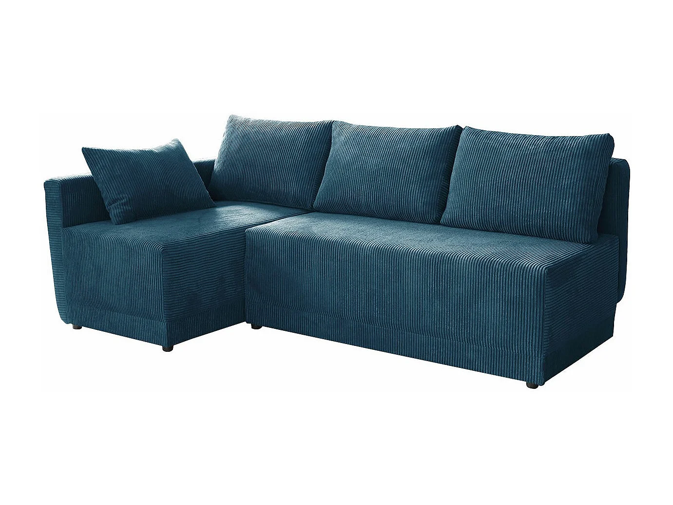 Sofá rinconero Columbus 149, Turquesa, Función de descanso, Almacenaje, 210x135x85cm