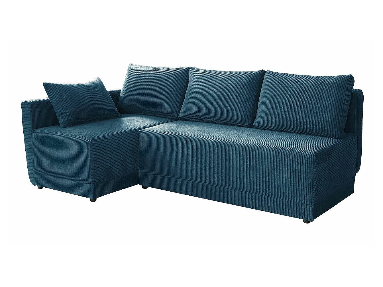 Sofá rinconero Columbus 149, Azul, Función de descanso, Almacenaje