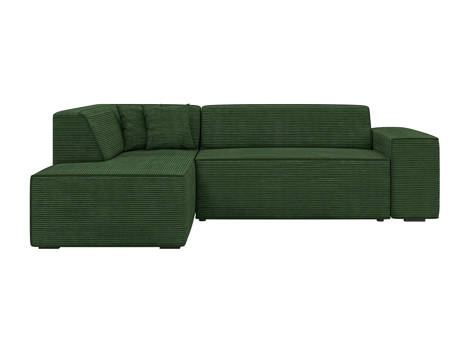 Sofá rinconero Comfivo 289, Verde, 267x205x73cm