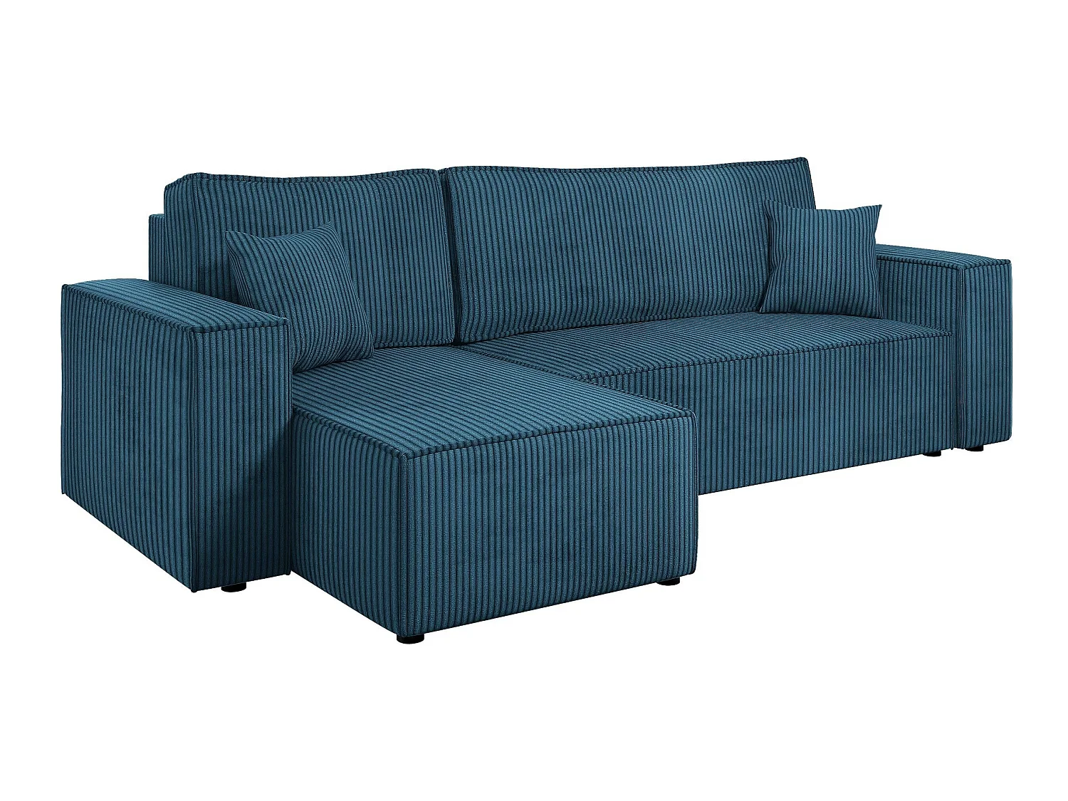 Sofá rinconero Vespes, Azul, Función de descanso, Almacenaje