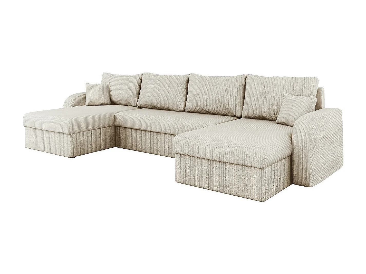 Sofá de canto Comfivo 233, Castanho claro, Funcionalidade de dormir