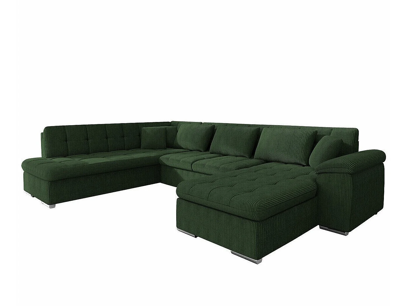 Sofá rinconero Comfivo Gemma II, Verde, Función de descanso, 35x21x8cm