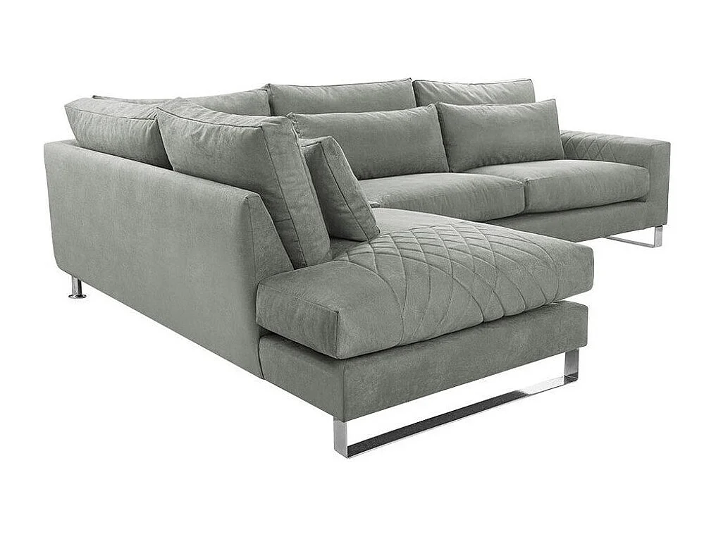 Sofá rinconero Kingsport 112, Gris, 314x224x90cm