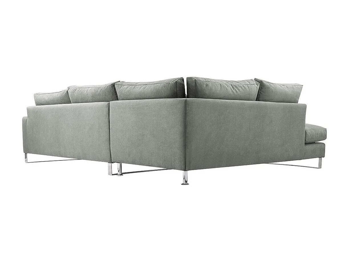 Sofá rinconero Kingsport 112, Gris, 314x224x90cm