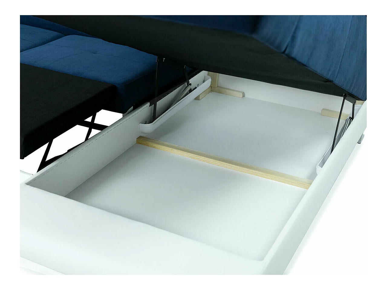 Sofá rinconero Comfivo 190, Gris, Función de descanso, Almacenaje, 345x202x71cm