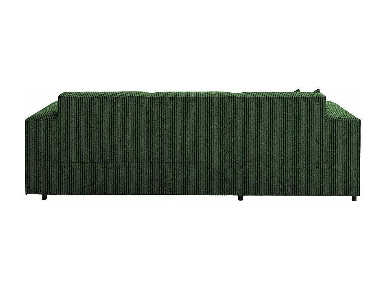 Sofá de canto Clovis 116, Verde, Funcionalidade de dormir, 25x17x8cm