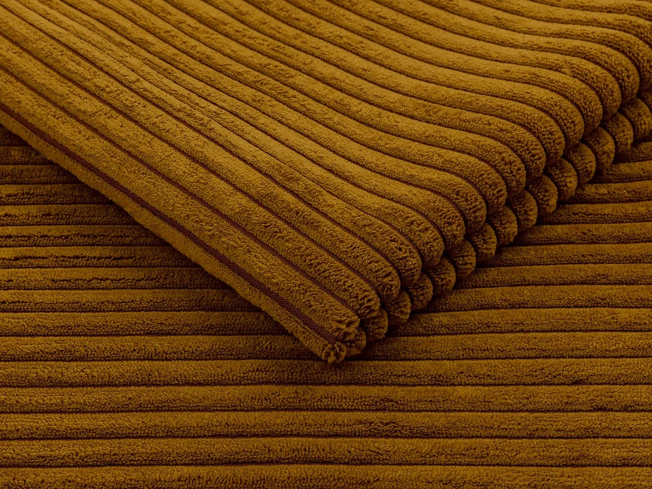 Sofá rinconero Comfivo 233, Amarillo, Función de descanso, Almacenaje, 304x140x80cm