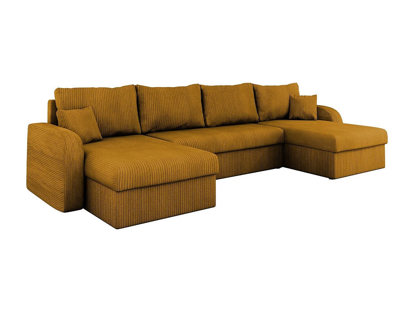 Canapé d'angle Comfivo 233, Jaune, Disponible, 304x140x80cm