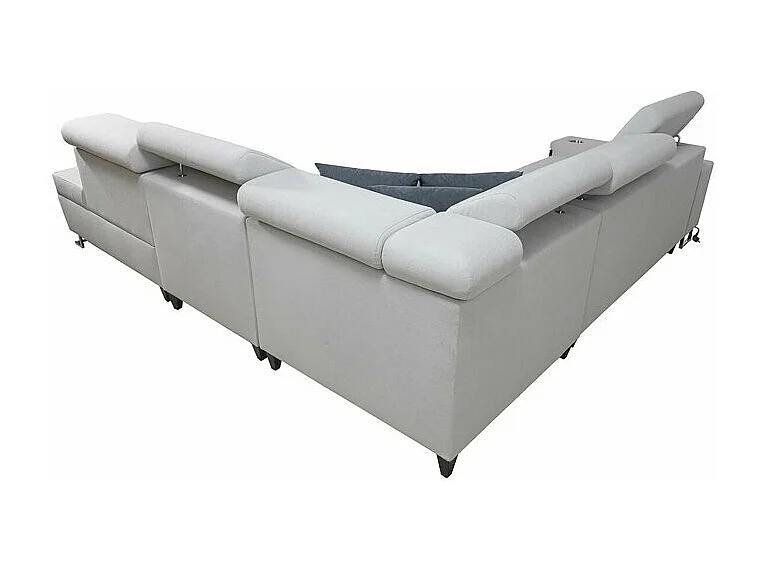 Canapé d'angle Sarasota 143, Rose, Fonction de couchage, Boîte de literie, 298x283x84cm