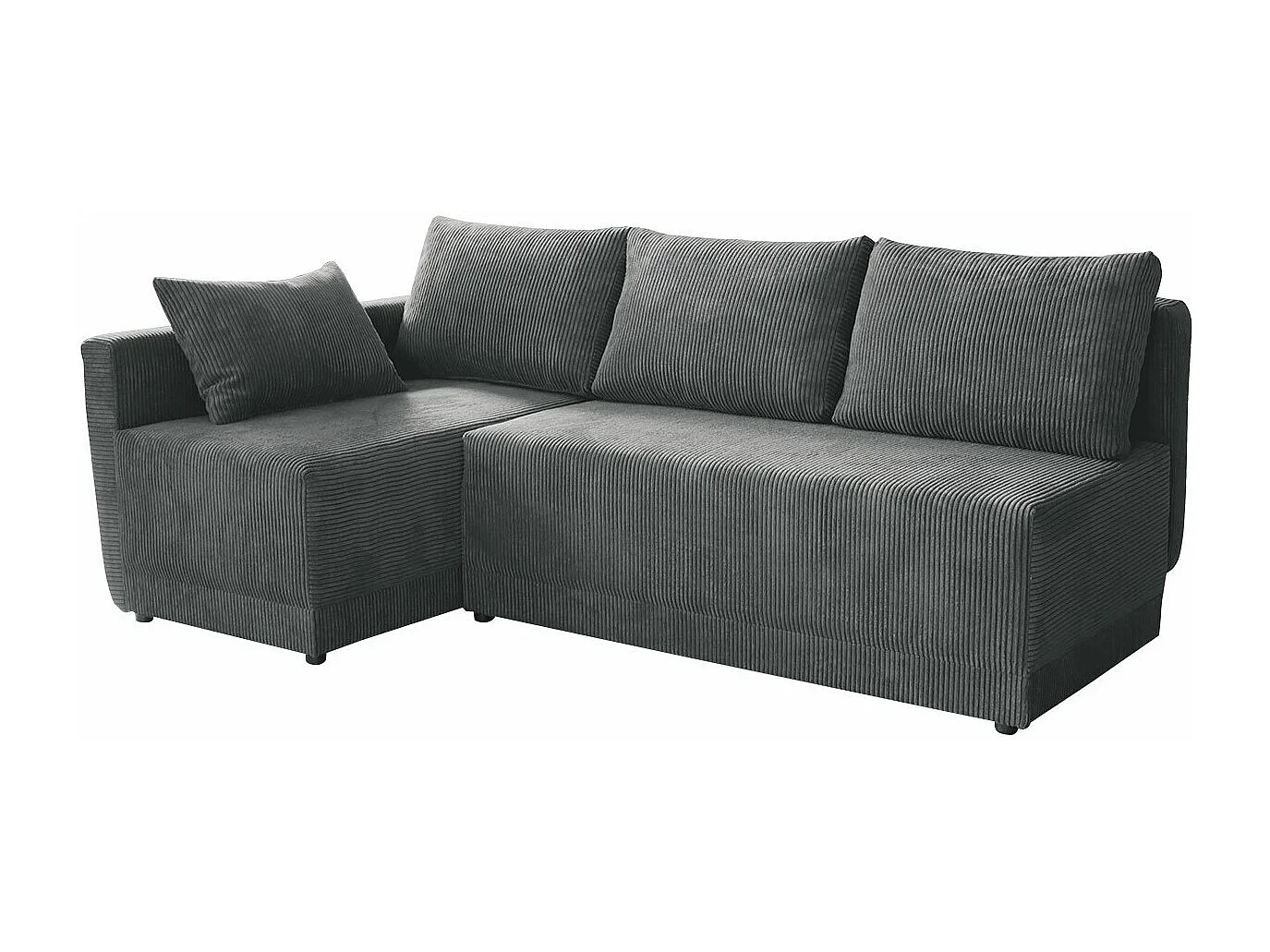 Canapé d'angle Columbus 149, Gris, Disponible, 210x135x85cm
